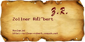 Zollner Róbert névjegykártya